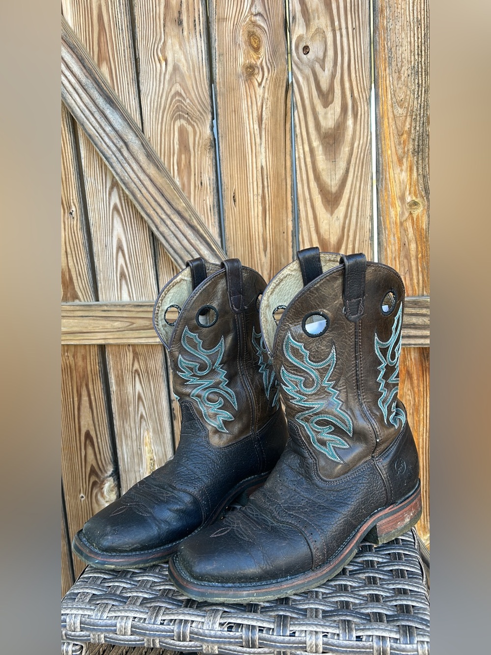 Men's 12" Double H Daniel Wide Square Toe Ice™ Roper Boot- 
Size 12 D